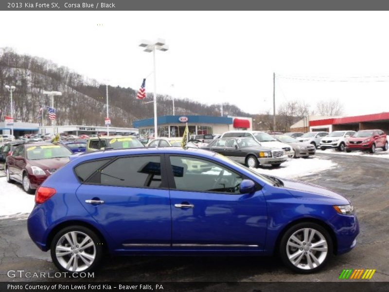 Corsa Blue / Black 2013 Kia Forte SX