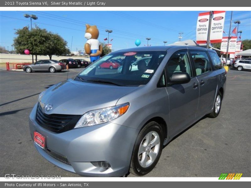 Silver Sky Metallic / Light Gray 2013 Toyota Sienna V6