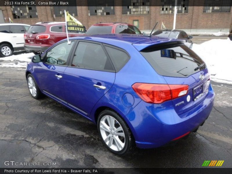 Corsa Blue / Black 2013 Kia Forte SX