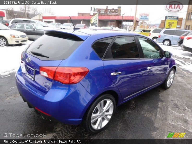 Corsa Blue / Black 2013 Kia Forte SX