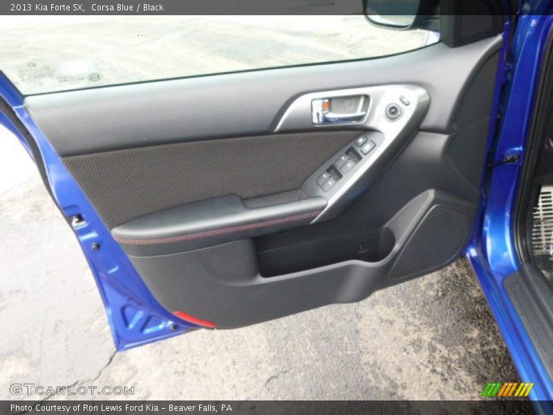 Corsa Blue / Black 2013 Kia Forte SX