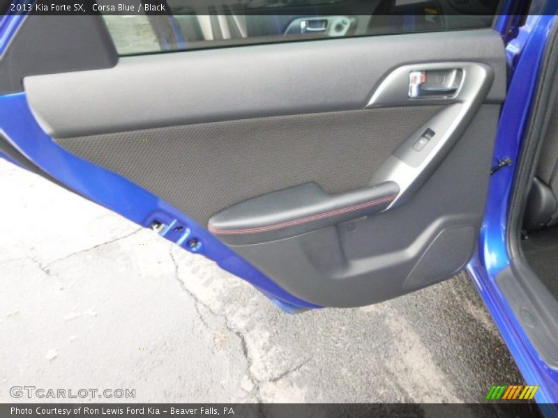 Corsa Blue / Black 2013 Kia Forte SX