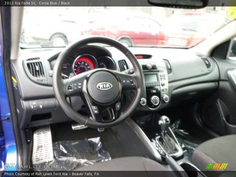 Corsa Blue / Black 2013 Kia Forte SX