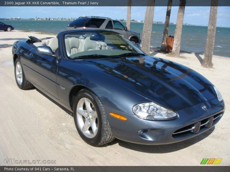 Titanium Pearl / Ivory 2000 Jaguar XK XK8 Convertible