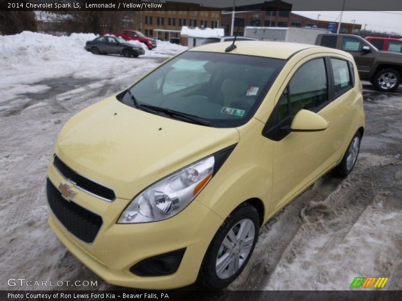 Lemonade / Yellow/Yellow 2014 Chevrolet Spark LS