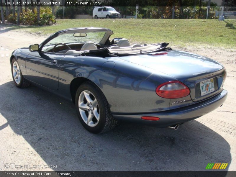 Titanium Pearl / Ivory 2000 Jaguar XK XK8 Convertible