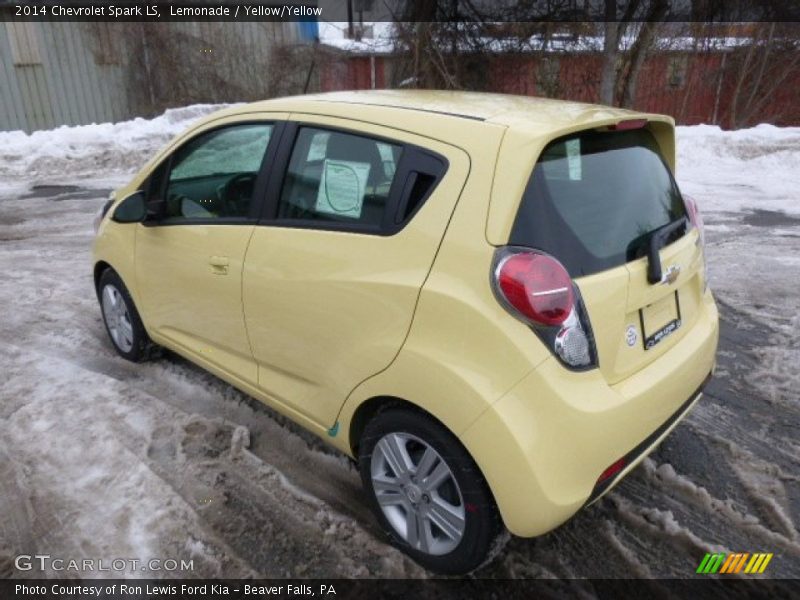 Lemonade / Yellow/Yellow 2014 Chevrolet Spark LS