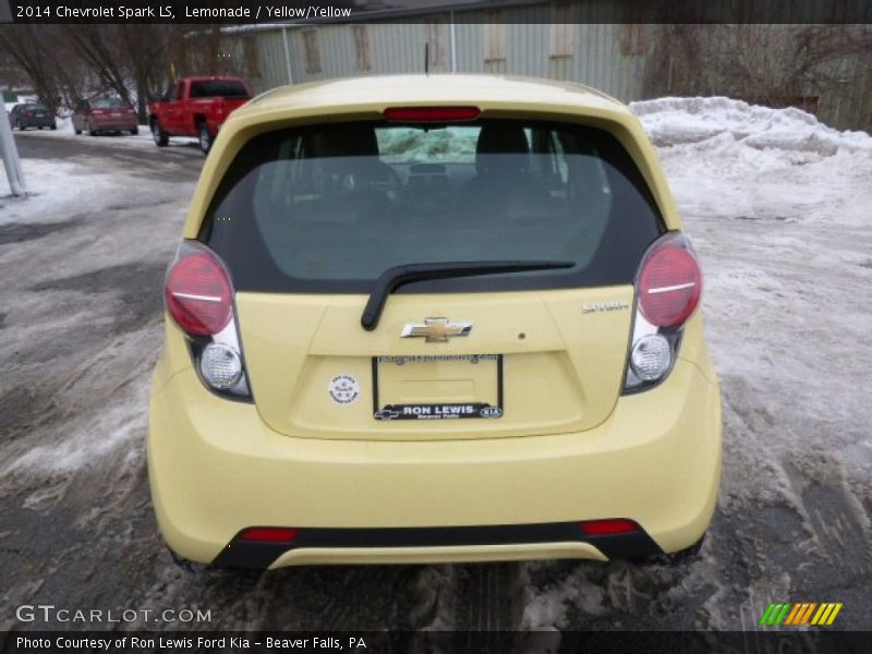 Lemonade / Yellow/Yellow 2014 Chevrolet Spark LS