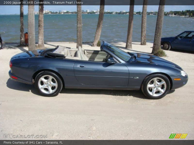 Titanium Pearl / Ivory 2000 Jaguar XK XK8 Convertible