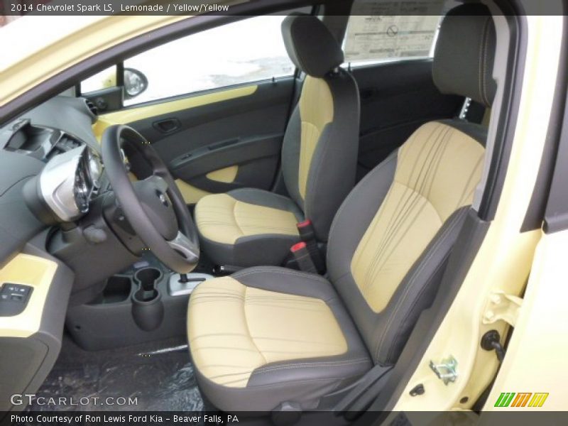 Front Seat of 2014 Spark LS