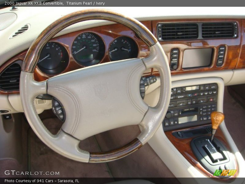 Titanium Pearl / Ivory 2000 Jaguar XK XK8 Convertible