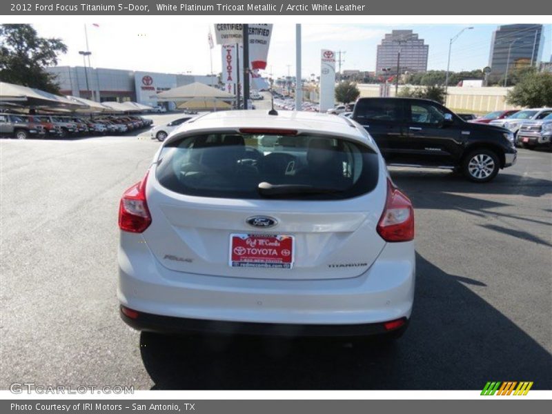 White Platinum Tricoat Metallic / Arctic White Leather 2012 Ford Focus Titanium 5-Door