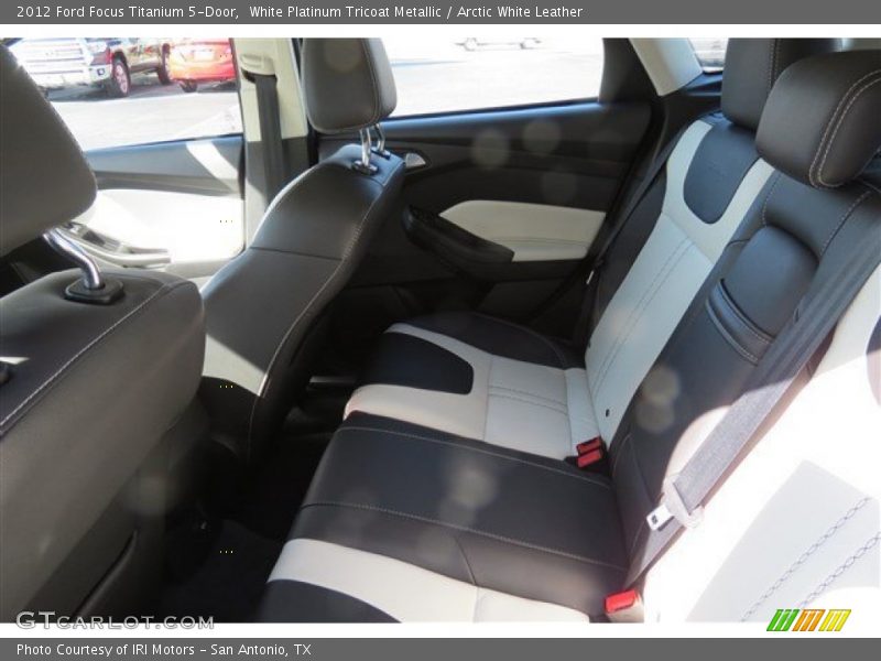 White Platinum Tricoat Metallic / Arctic White Leather 2012 Ford Focus Titanium 5-Door