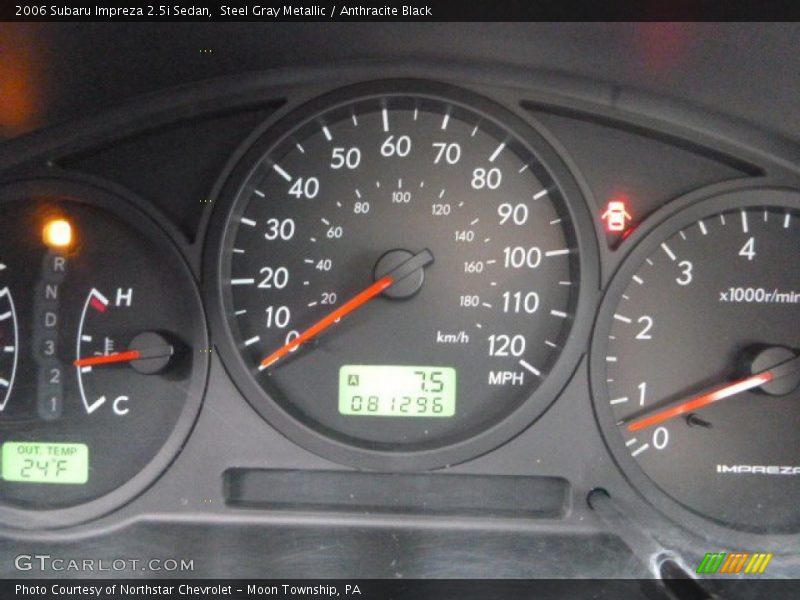 Steel Gray Metallic / Anthracite Black 2006 Subaru Impreza 2.5i Sedan