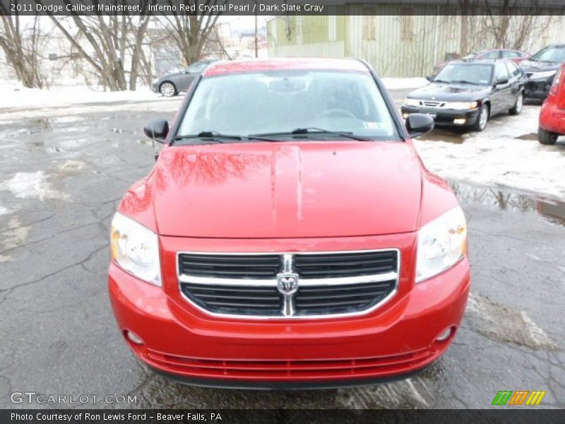 Inferno Red Crystal Pearl / Dark Slate Gray 2011 Dodge Caliber Mainstreet