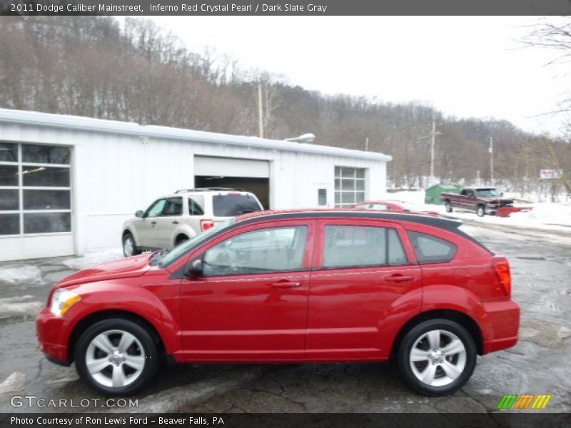 Inferno Red Crystal Pearl / Dark Slate Gray 2011 Dodge Caliber Mainstreet