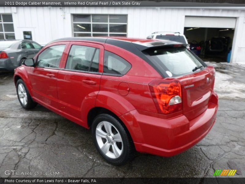 Inferno Red Crystal Pearl / Dark Slate Gray 2011 Dodge Caliber Mainstreet