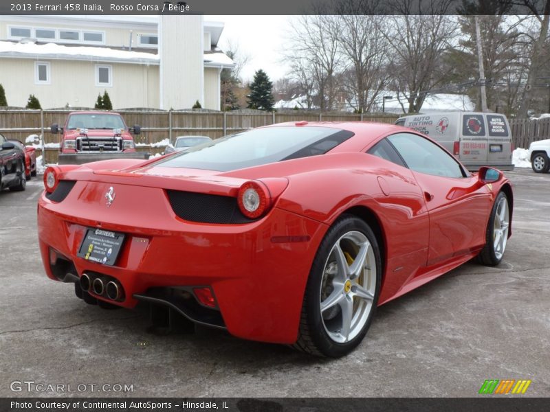 Rosso Corsa / Beige 2013 Ferrari 458 Italia