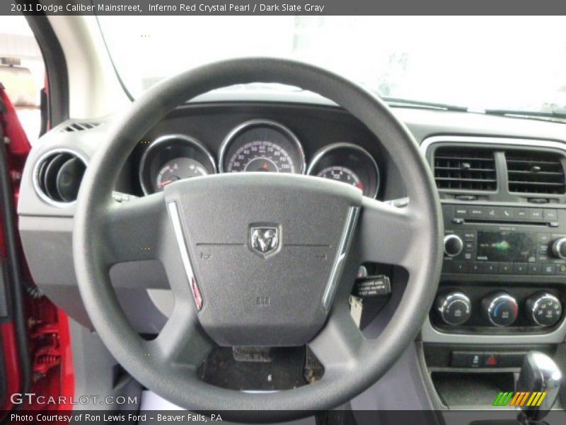 Inferno Red Crystal Pearl / Dark Slate Gray 2011 Dodge Caliber Mainstreet