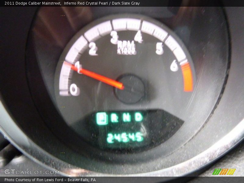 Inferno Red Crystal Pearl / Dark Slate Gray 2011 Dodge Caliber Mainstreet