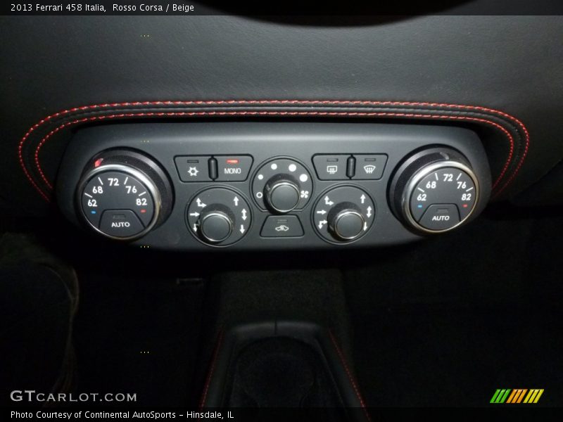 Controls of 2013 458 Italia