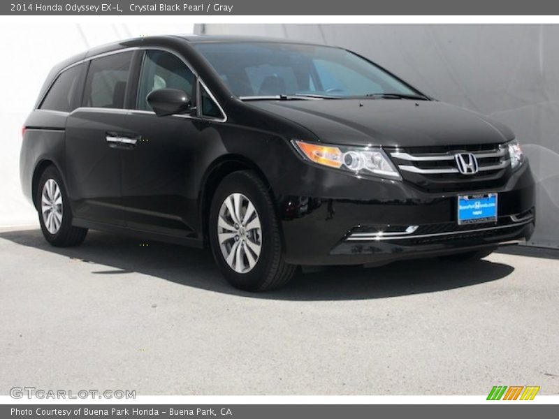 Crystal Black Pearl / Gray 2014 Honda Odyssey EX-L