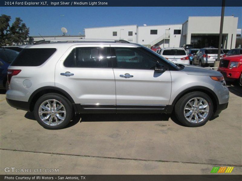 Ingot Silver / Medium Light Stone 2014 Ford Explorer XLT