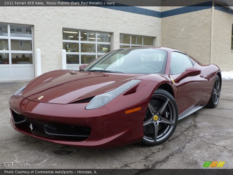 Front 3/4 View of 2012 458 Italia