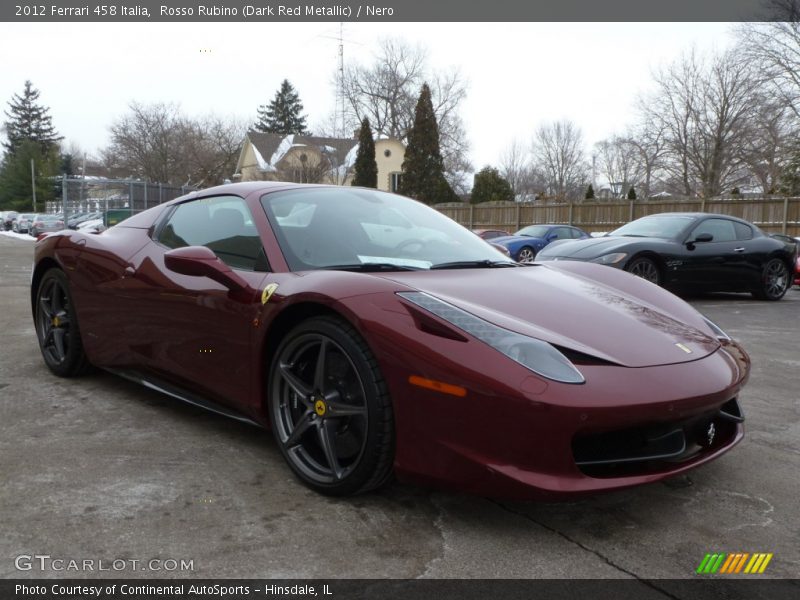 Front 3/4 View of 2012 458 Italia