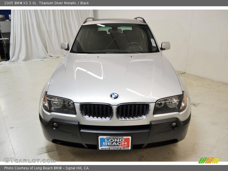 Titanium Silver Metallic / Black 2005 BMW X3 3.0i