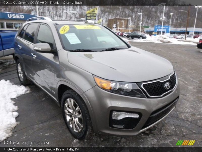 Titanium Silver / Black 2011 Kia Sorento SX V6 AWD