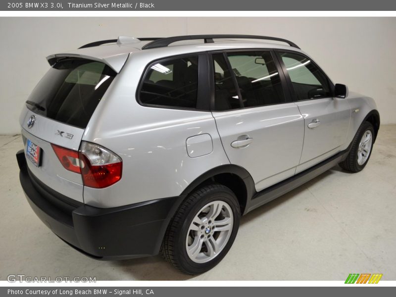 Titanium Silver Metallic / Black 2005 BMW X3 3.0i