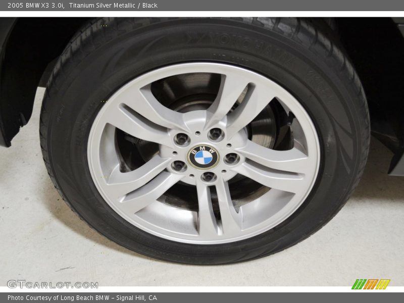 Titanium Silver Metallic / Black 2005 BMW X3 3.0i