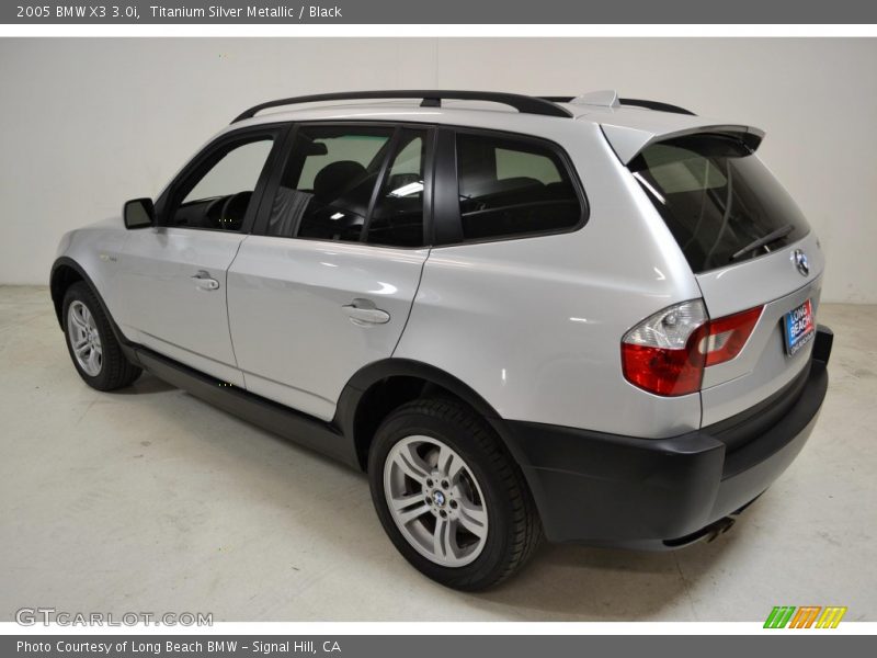 Titanium Silver Metallic / Black 2005 BMW X3 3.0i