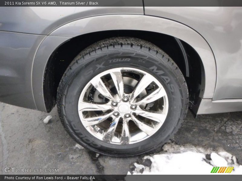 Titanium Silver / Black 2011 Kia Sorento SX V6 AWD