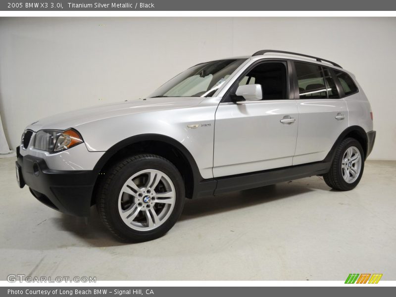 Titanium Silver Metallic / Black 2005 BMW X3 3.0i