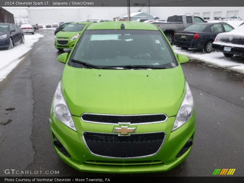Jalapeno / Silver/Green 2014 Chevrolet Spark LT