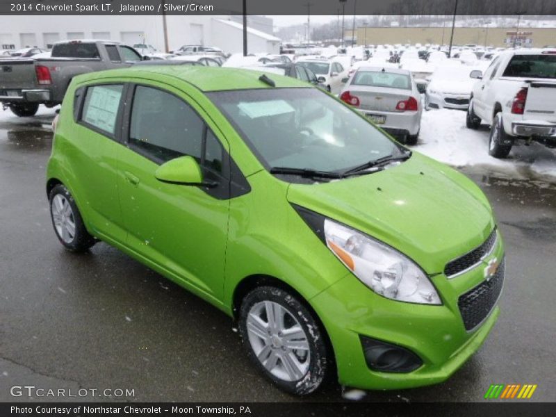 Jalapeno / Silver/Green 2014 Chevrolet Spark LT