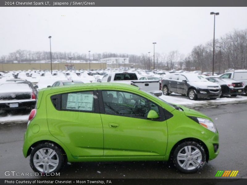 Jalapeno / Silver/Green 2014 Chevrolet Spark LT