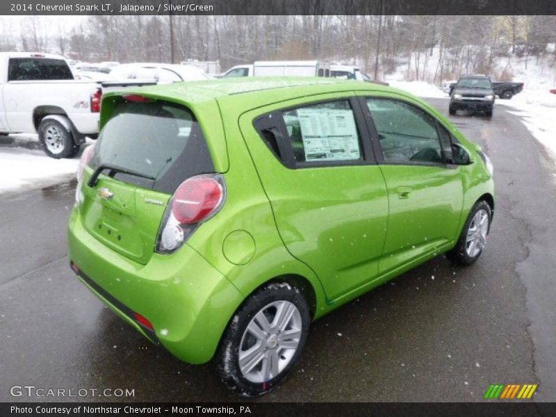 Jalapeno / Silver/Green 2014 Chevrolet Spark LT