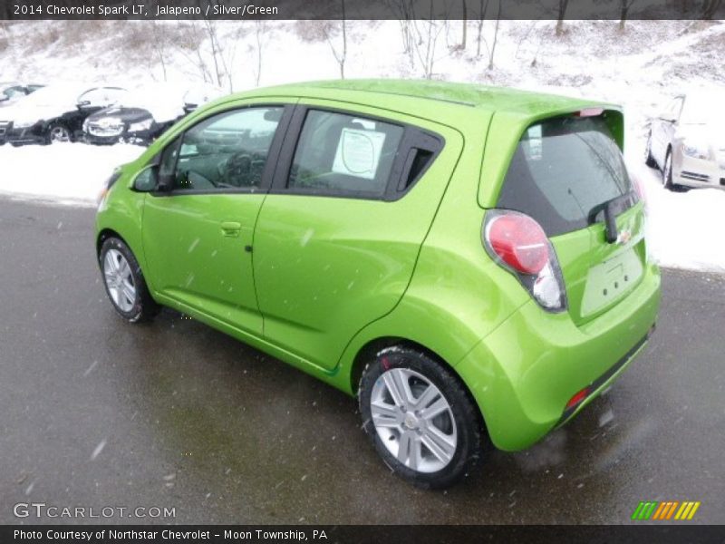 Jalapeno / Silver/Green 2014 Chevrolet Spark LT
