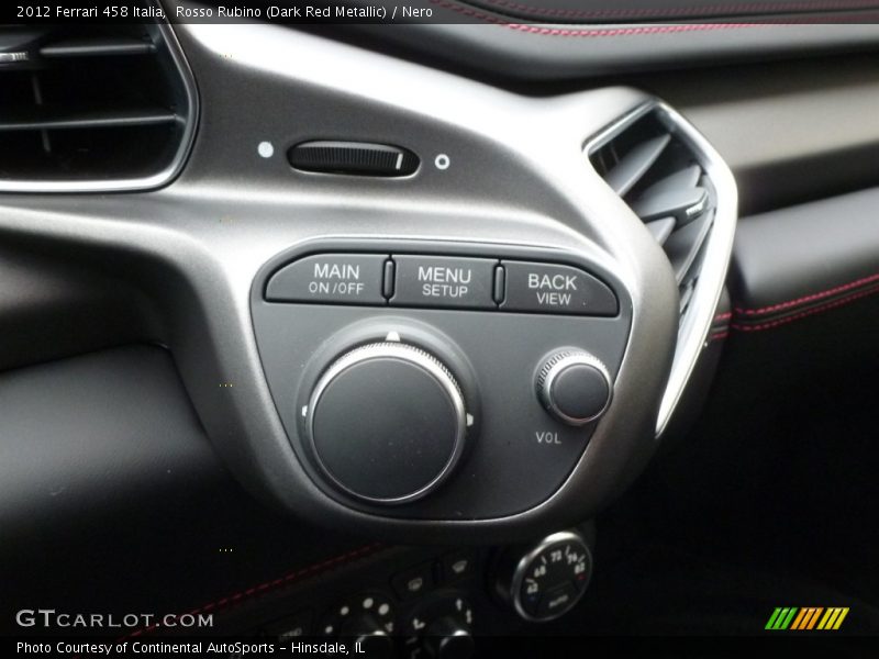 Controls of 2012 458 Italia