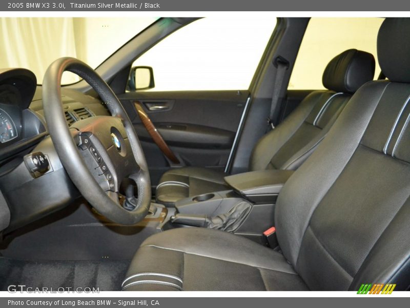 Titanium Silver Metallic / Black 2005 BMW X3 3.0i