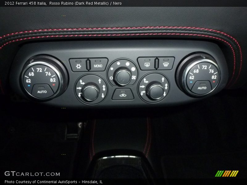 Controls of 2012 458 Italia