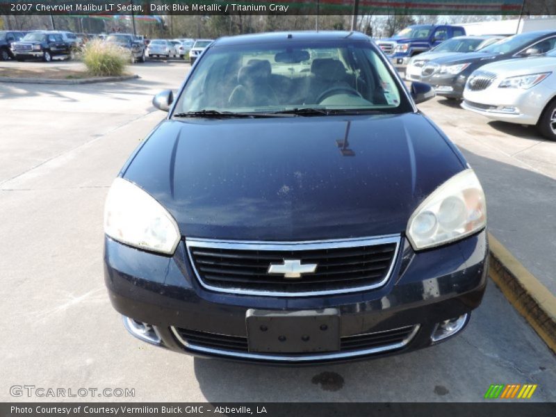 Dark Blue Metallic / Titanium Gray 2007 Chevrolet Malibu LT Sedan