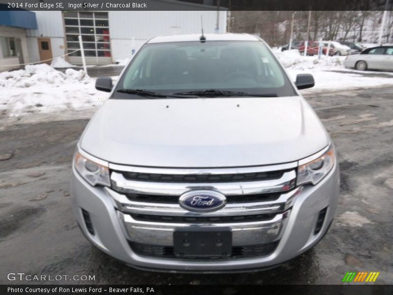 Ingot Silver / Charcoal Black 2014 Ford Edge SE