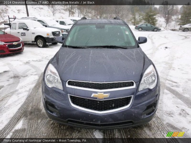 Atlantis Blue Metallic / Jet Black 2014 Chevrolet Equinox LT AWD