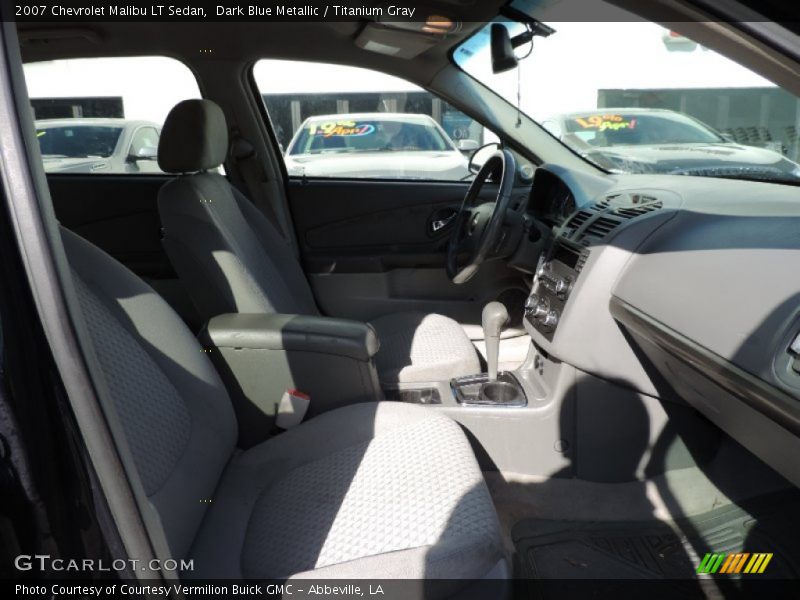 Dark Blue Metallic / Titanium Gray 2007 Chevrolet Malibu LT Sedan