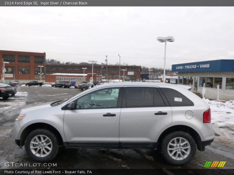 Ingot Silver / Charcoal Black 2014 Ford Edge SE