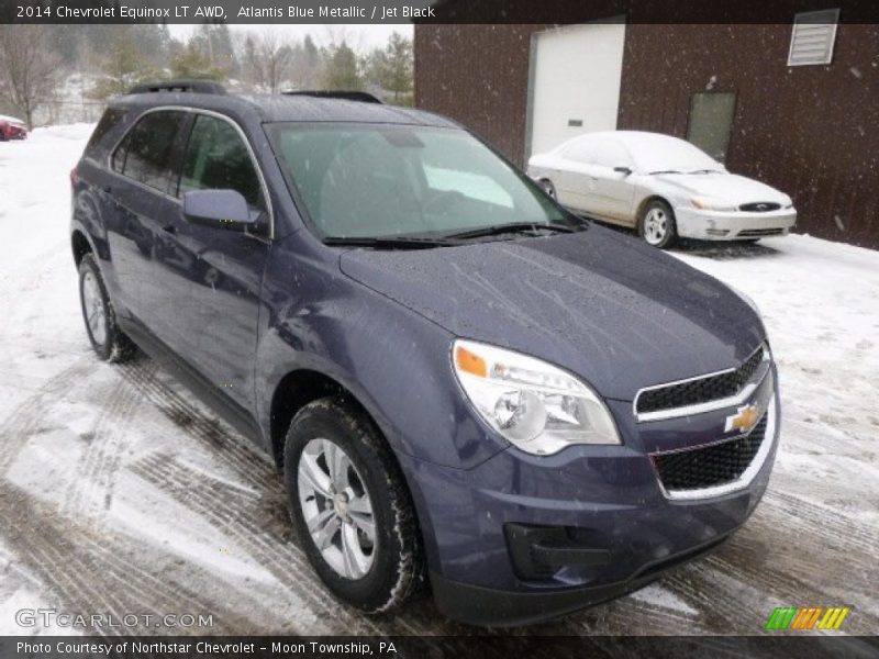 Atlantis Blue Metallic / Jet Black 2014 Chevrolet Equinox LT AWD